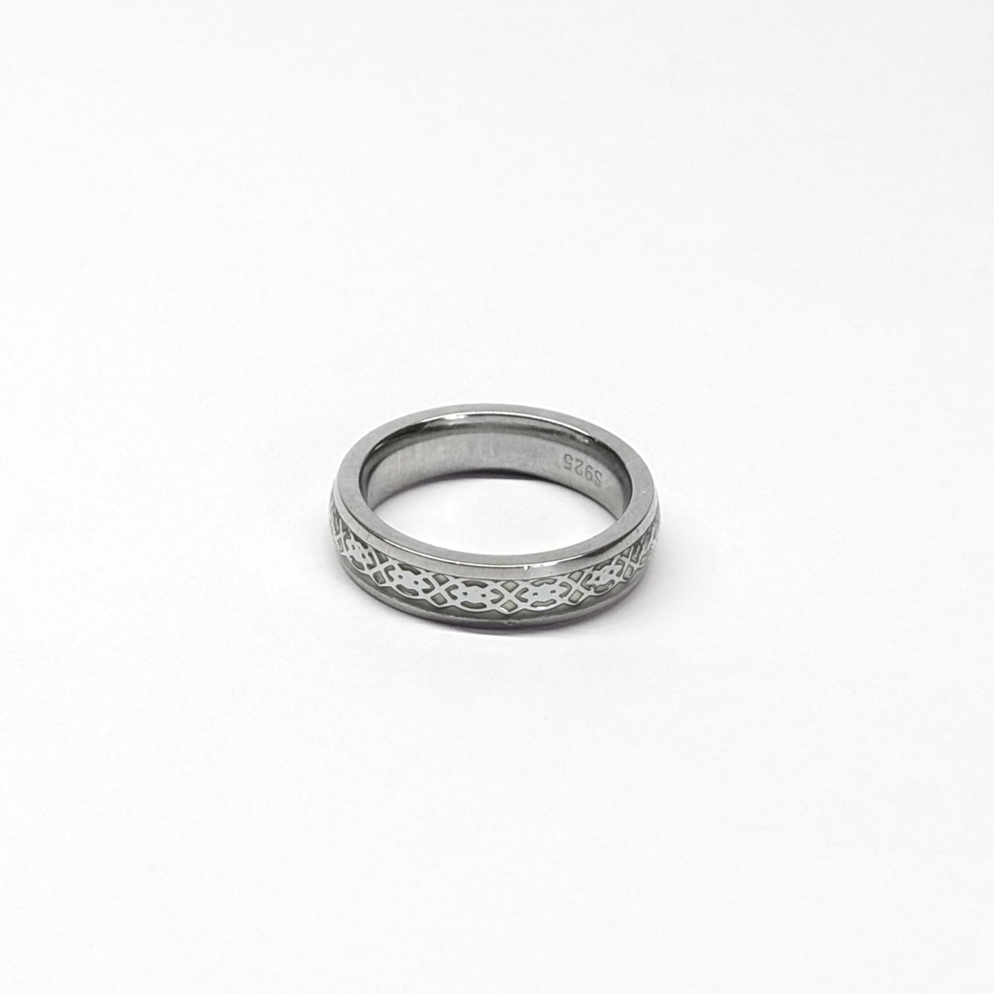 Silver Enamel Ring