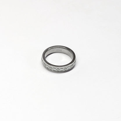 Silver Enamel Ring
