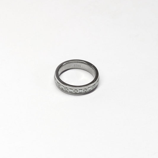Silver Enamel Ring